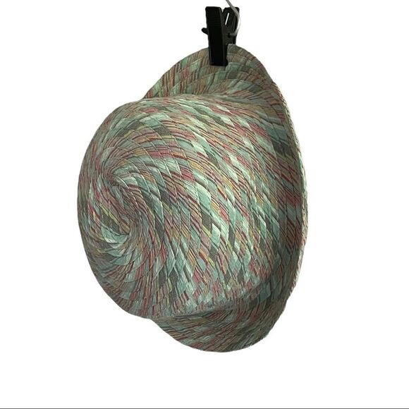 WOOLRICH Multicolor Cotton Bucket Hat Sun Hat Mint Green Pink One Size - Picture 5 of 11